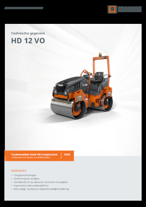 Tandem vibracijski valjci Hamm HD 12 VO