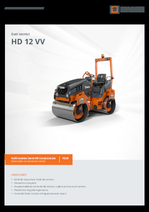 Tandem vibracijski valjci Hamm HD 12 VV