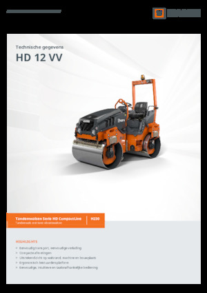 Tandem vibracijski valjci Hamm HD 12 VV