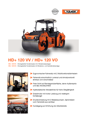 Tandem vibracijski valjci Hamm HD 120 VO
