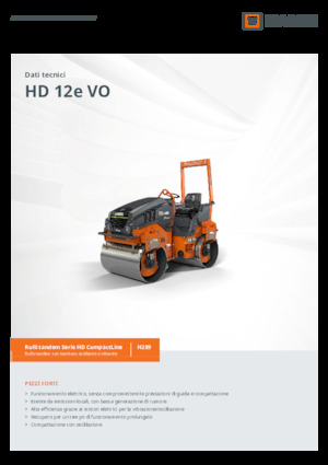Tandem vibracijski valjci Hamm HD 12e VO