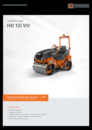 Tandem vibracijski valjci Hamm HD 12i VO