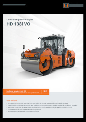 Tandem vibracijski valjci Hamm HD 138i VO