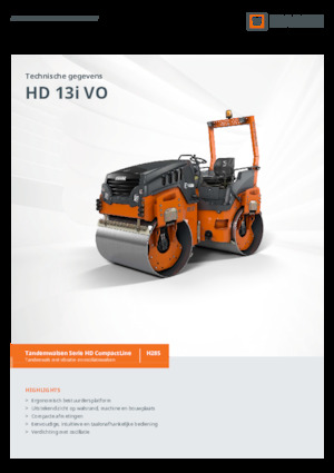 Tandem vibracijski valjci Hamm HD 13i VO