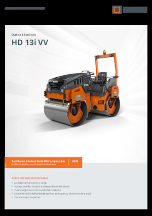 Tandem vibracijski valjci Hamm HD 13i VV
