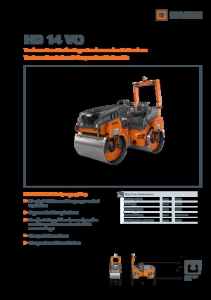 Tandem vibracijski valjci Hamm HD 14 VO