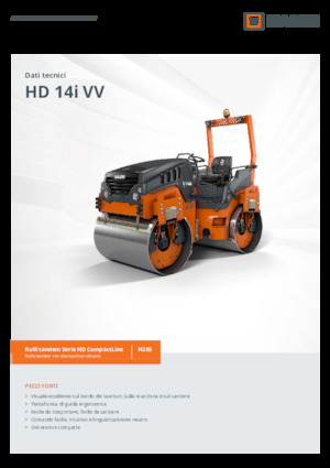 Tandem vibracijski valjci Hamm HD 14i VV