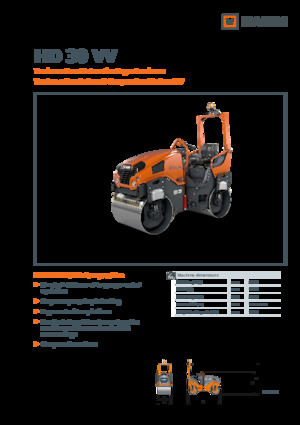 Tandem vibracijski valjci Hamm HD 30 VV