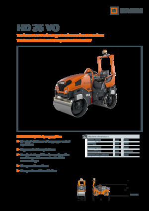 Tandem vibracijski valjci Hamm HD 35 VO