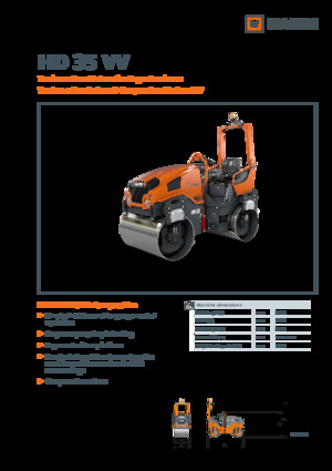 Tandem vibracijski valjci Hamm HD 35 VV