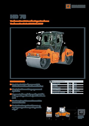 Tandem vibracijski valjci Hamm HD 70