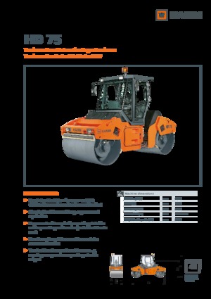 Tandem vibracijski valjci Hamm HD 75