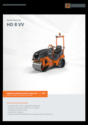 Tandem vibracijski valjci Hamm HD 8 VV