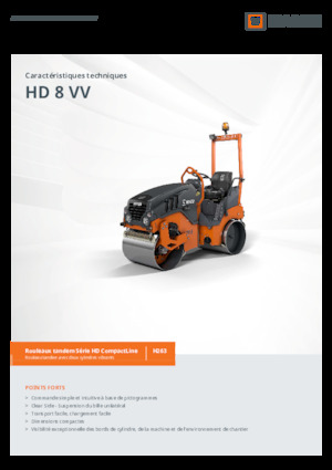 Tandem vibracijski valjci Hamm HD 8 VV