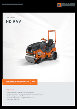 Tandem vibracijski valjci Hamm HD 9 VV