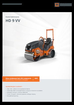 Tandem vibracijski valjci Hamm HD 9 VV