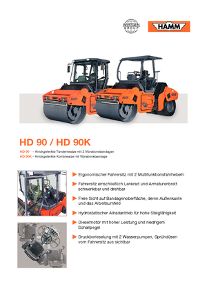 Kombinirani valjci Hamm HD 90