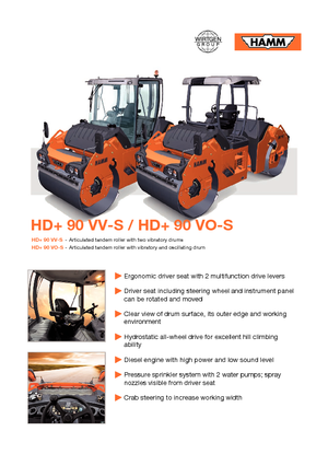 Kombinirani valjci Hamm HD+90 VO-S