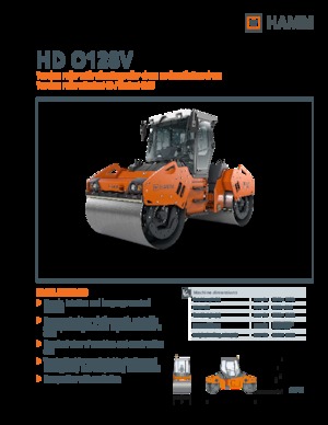 Tandem vibracijski valjci Hamm HD O128V