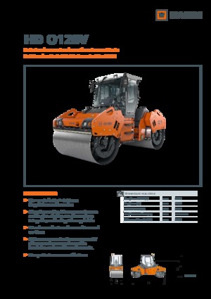 Tandem vibracijski valjci Hamm HD O128V