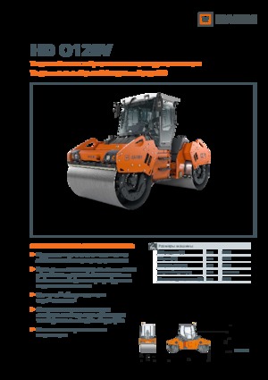 Tandem vibracijski valjci Hamm HD O128V