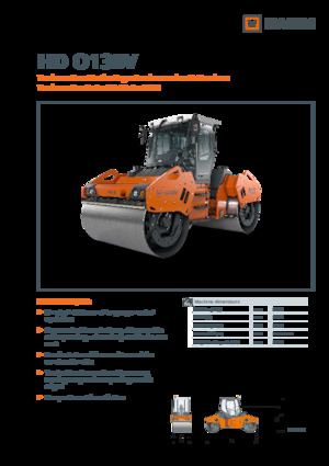 Tandem vibracijski valjci Hamm HD O138V