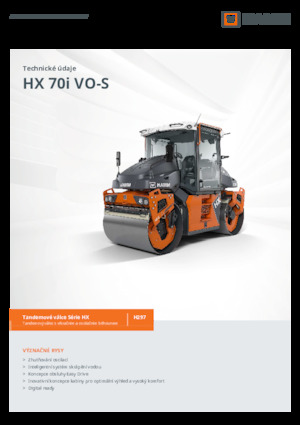 Tandem vibracijski valjci Hamm HX 70i VO-S