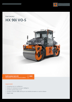 Tandem vibracijski valjci Hamm HX 90i VO-S