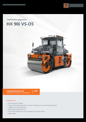 Tandem vibracijski valjci Hamm HX 90i VS-OS