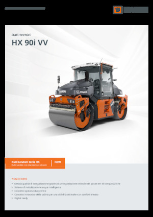 Tandem vibracijski valjci Hamm HX 90i VV