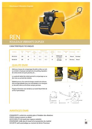 Tandem vibracijski valjci Enar REN 550 GH