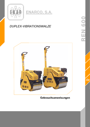Tandem vibracijski valjci Enar REN 600 DH