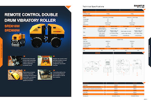Tandem vibracijski valjci Shantui SRD016W 