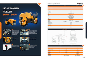 Tandem vibracijski valjci Shantui SRD03