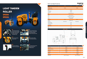 Tandem vibracijski valjci Shantui SRD04