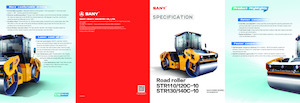 Tandem vibracijski valjci Sany STR140C-10