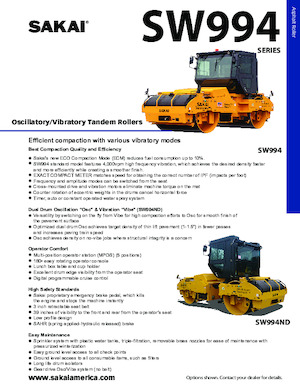 Tandem vibracijski valjci Sakai SW994