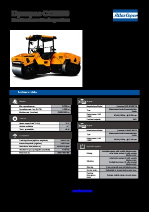 Tandem vibracijski valjci Dynapac CC 5200