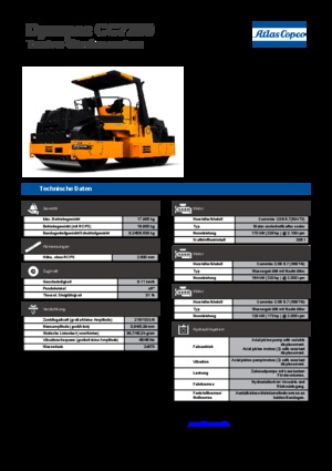 Tandem vibracijski valjci Dynapac CC 7200