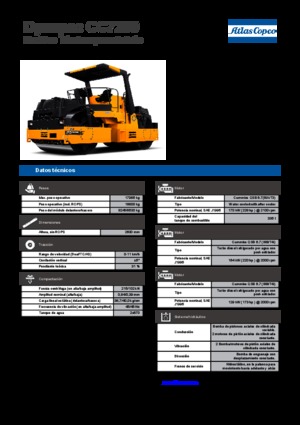 Tandem vibracijski valjci Dynapac CC 7200