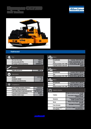 Tandem vibracijski valjci Dynapac CC 7200