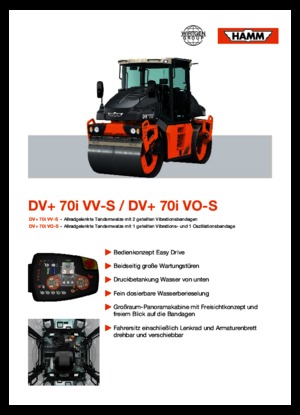 Tandem vibracijski valjci Hamm DV+ 70i VO-S