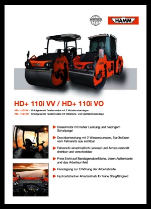 Tandem vibracijski valjci Hamm HD+ 110i VO