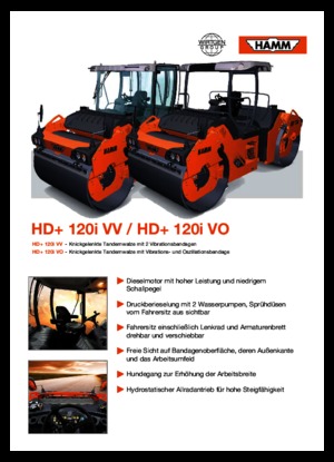 Tandem vibracijski valjci Hamm HD+ 120 VV