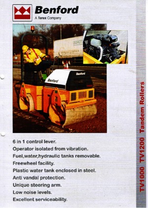 Tandem vibracijski valjci Benford TV 1200