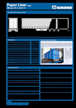 Poluprikolice sa zavjesama / ceradom Krone SDP 27 eLUBP-CS