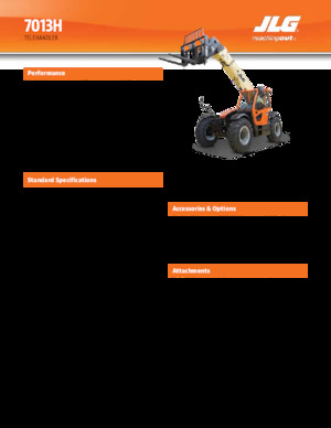 Teleskopski utovarivači JLG 7013H