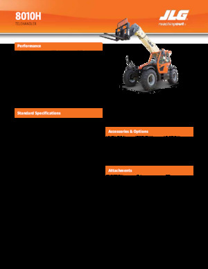 Teleskopski utovarivači JLG 8010H
