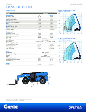 Teleskopski utovarivači Genie GTH-1044