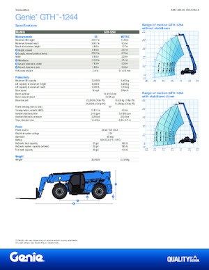 Teleskopski utovarivači Genie GTH-1244